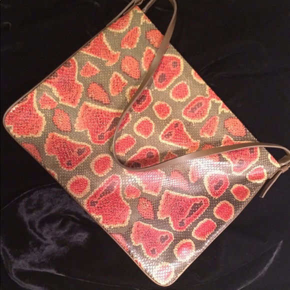 Cynthia Rowley Snakeskin Shoulder Bag - Picture 3 of 8